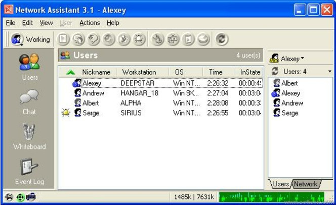 Network Assistant screen2