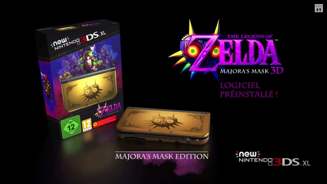 New 3DS XL Zelda Majora Mask - pack