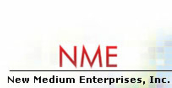 New Medium Enterprises logo et lecteur VMD