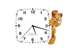 nfsGarfieldHoursWhite : Garfield comme économiseur d'écran
