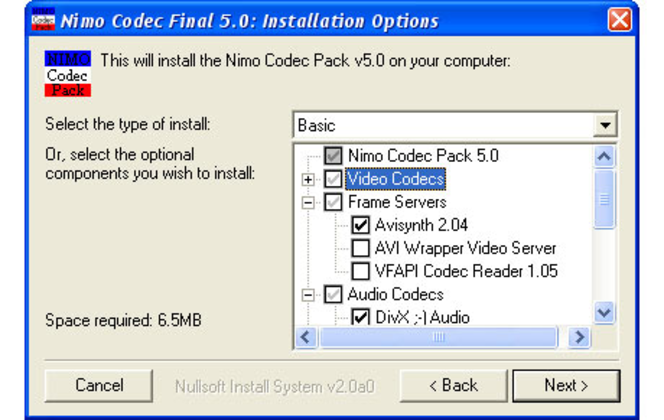 Nimo Codec Pack (460x291)