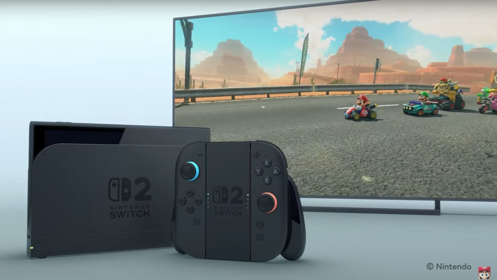 Nintendo Switch 2 dock Mario Kart