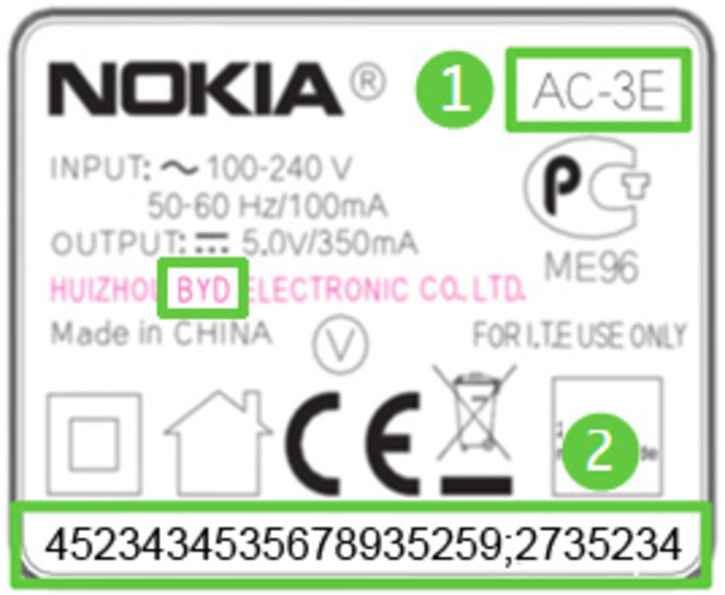 Nokia chargeur remplacement