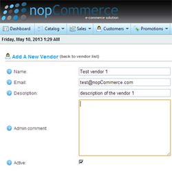 nopCommerce screen1