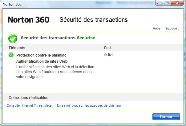 Norton 360 transactions