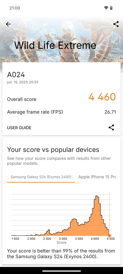 Nothing Phone 3 3DMark Wild Life Extreme