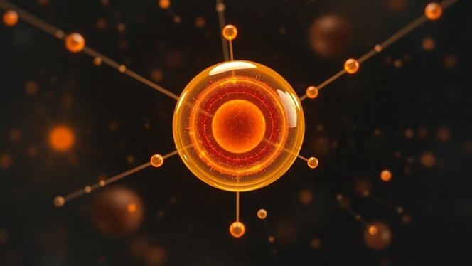 noyau atome interaction illustration ia
