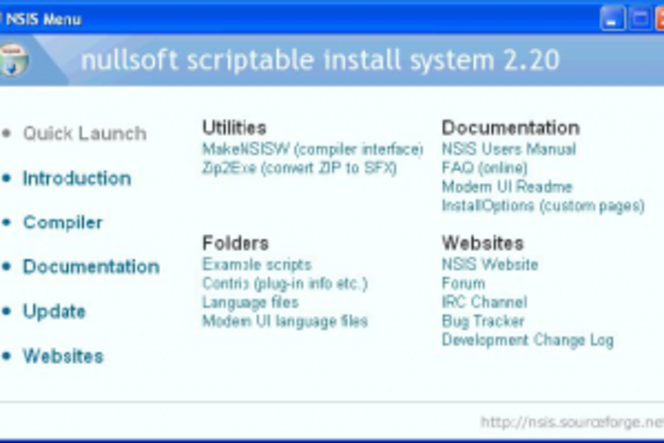 Nullsoft Scriptable Install System screen 1