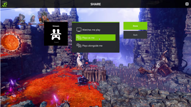 Nvidia partage jeux
