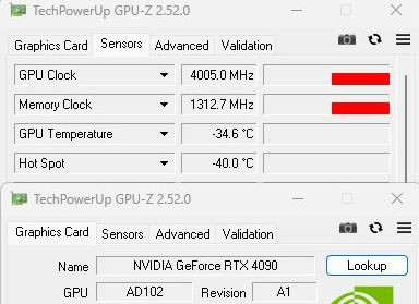 Nvidia RTX 4090 overlocking 4 GHz