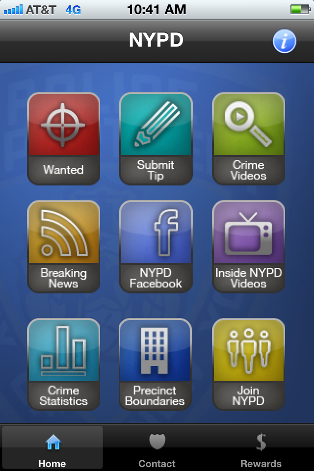 NYPD menu