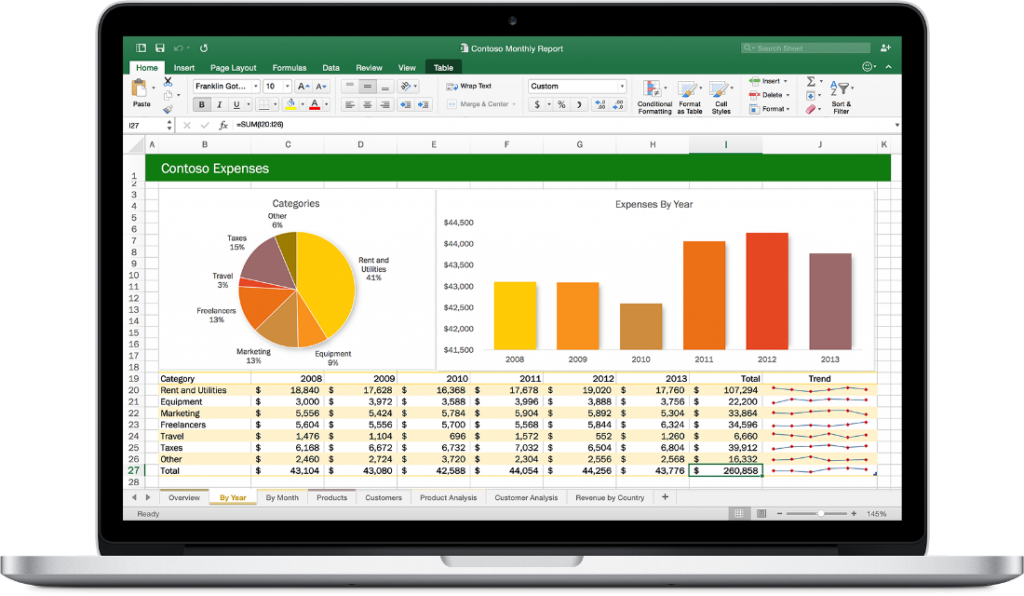 Office-2016-pour-Mac-Excel