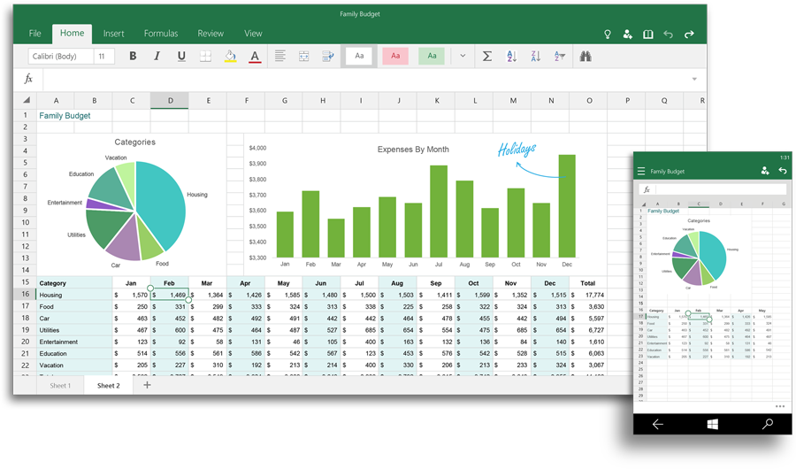 Office-pour-Windows-10-Excel