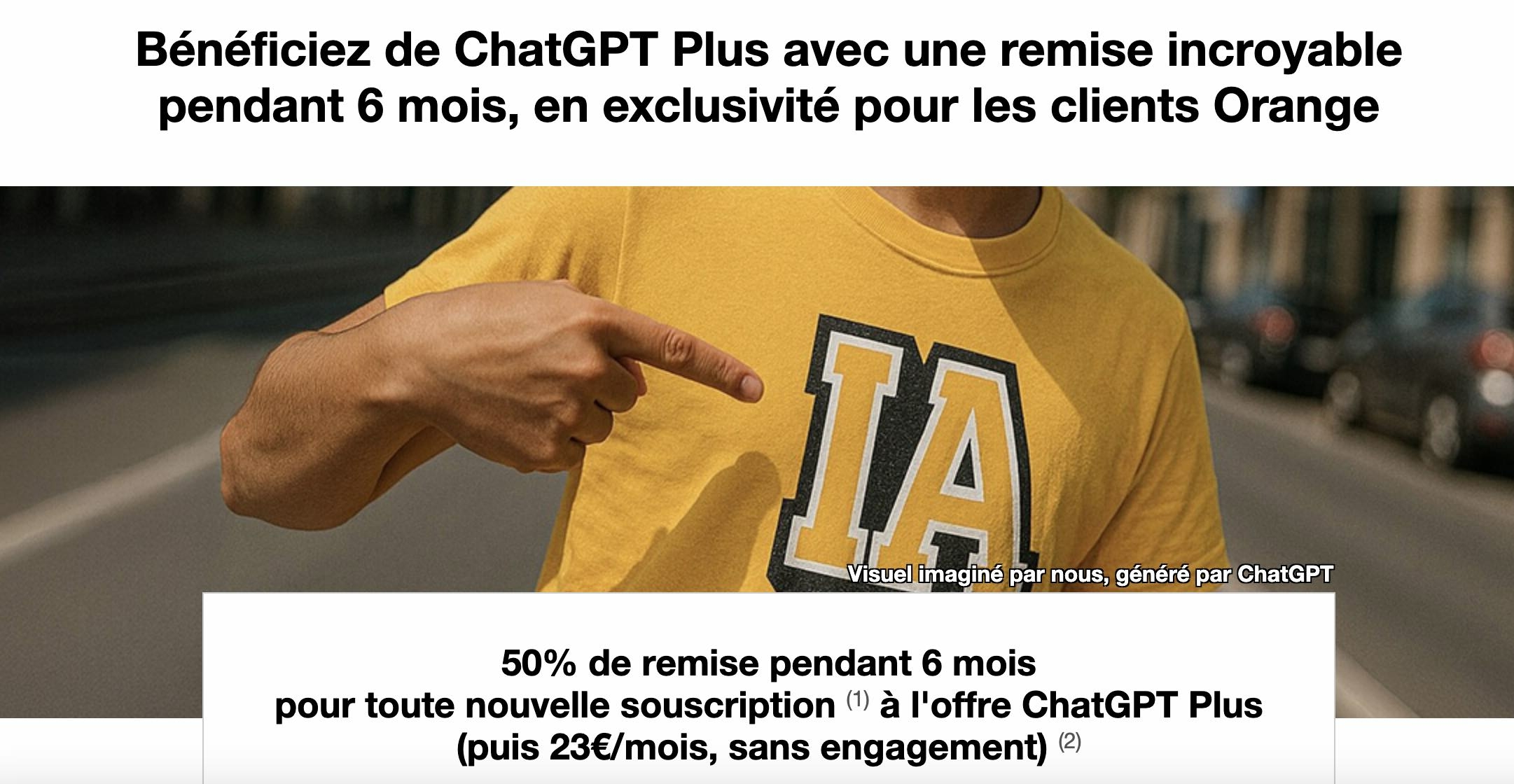 offre ChatGPT Plus Orange