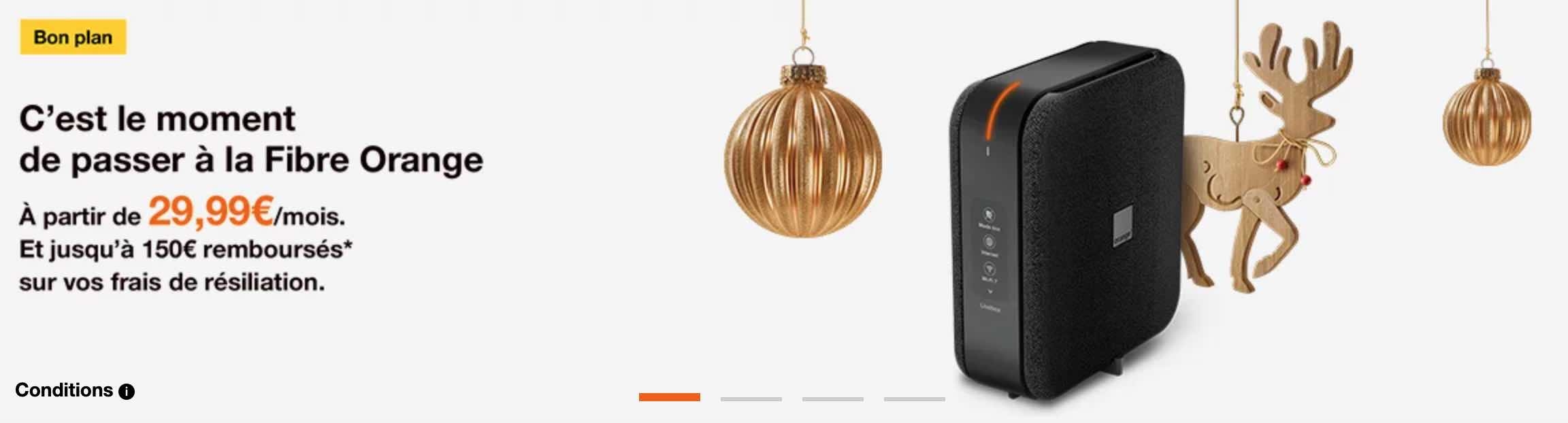offre remboursement fibre Orange