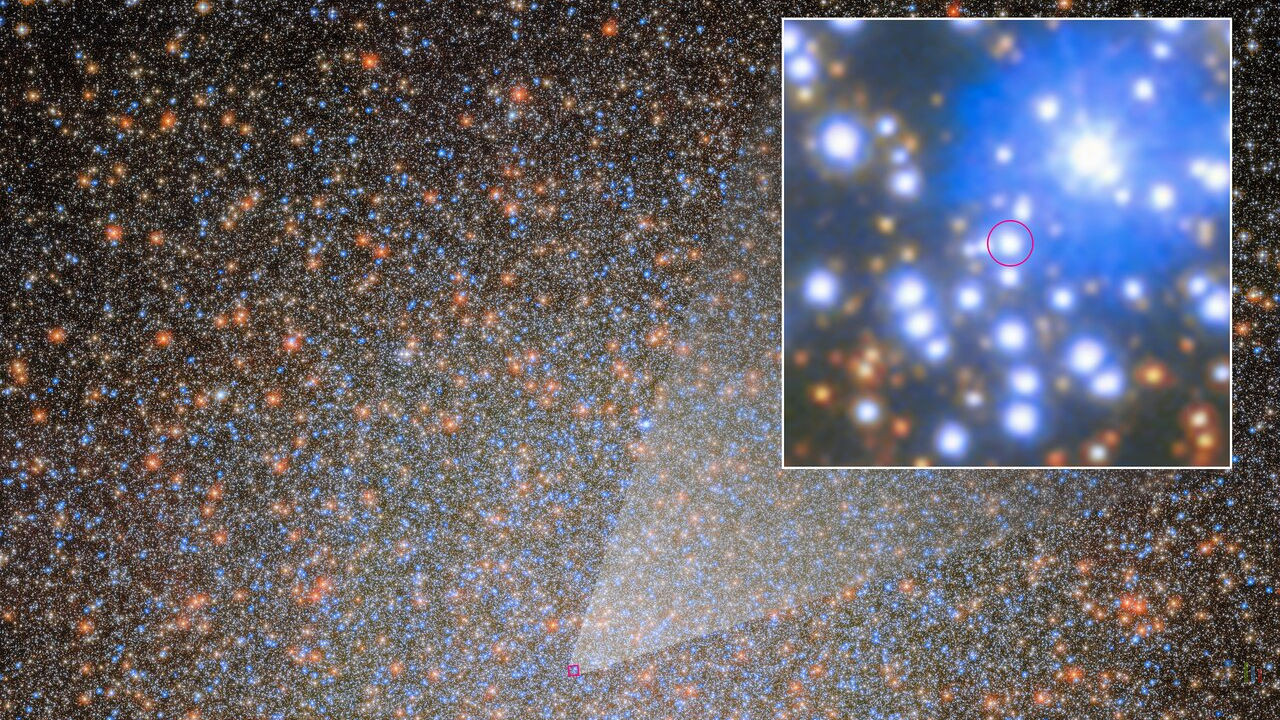 Le premier trou noir stellaire d'Omega Centauri enfin repéré