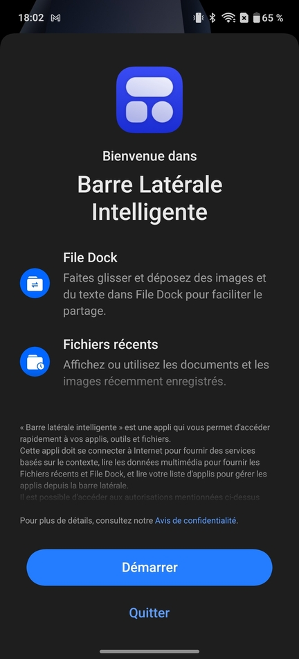 OnePlus 13R OxygenOS 15 barre laterale intelligente