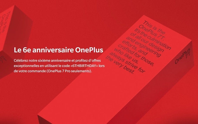 OnePlus anniversaire