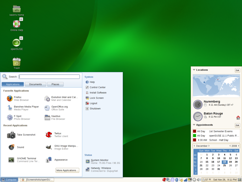 openSUSE_11 1_desktop_gnome