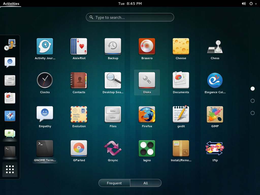 openSUSE-13.1-GNOME-Lanceur-applications