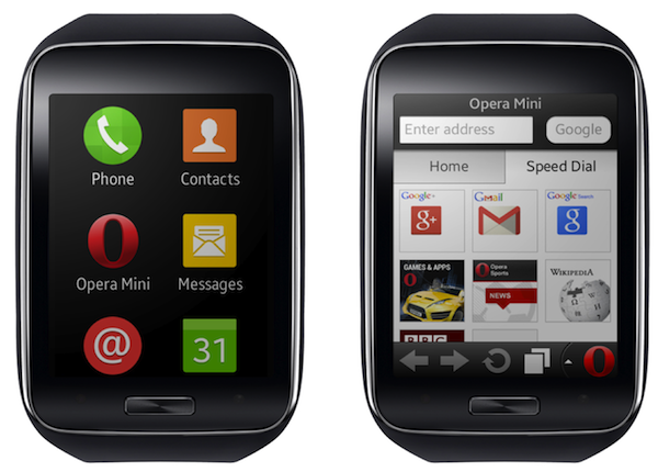 Opera Mini : le navigateur mobile dans la montre Samsung ...