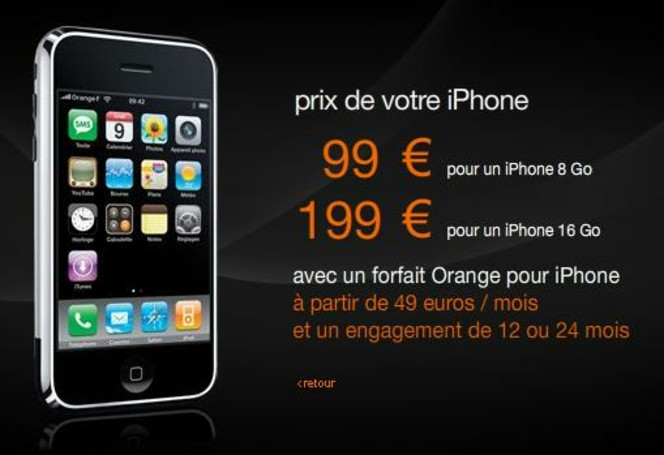 Orange iPhone