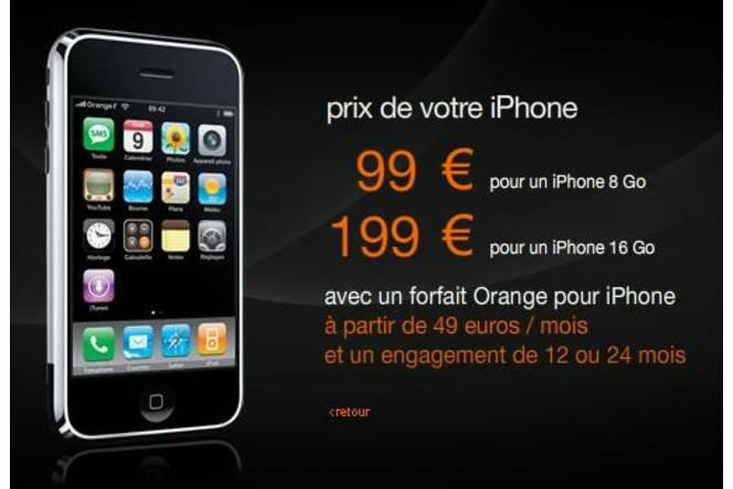Orange iPhone