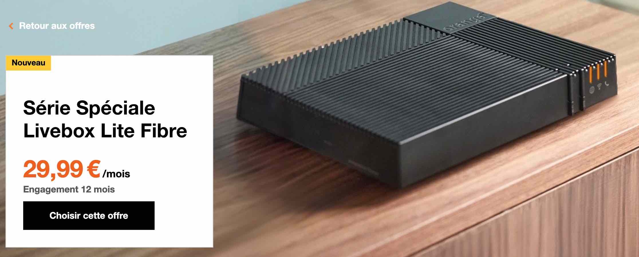 Orange Se?rie Spe?ciale Livebox Lite Fibre