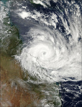 Photo : le cyclone Debbie vu depuis l'ISS