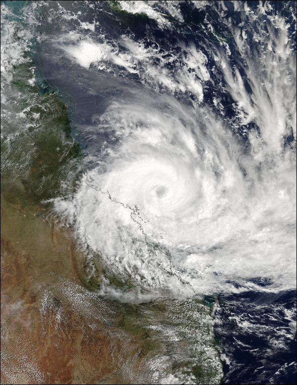 Ouragan Debbie ISS
