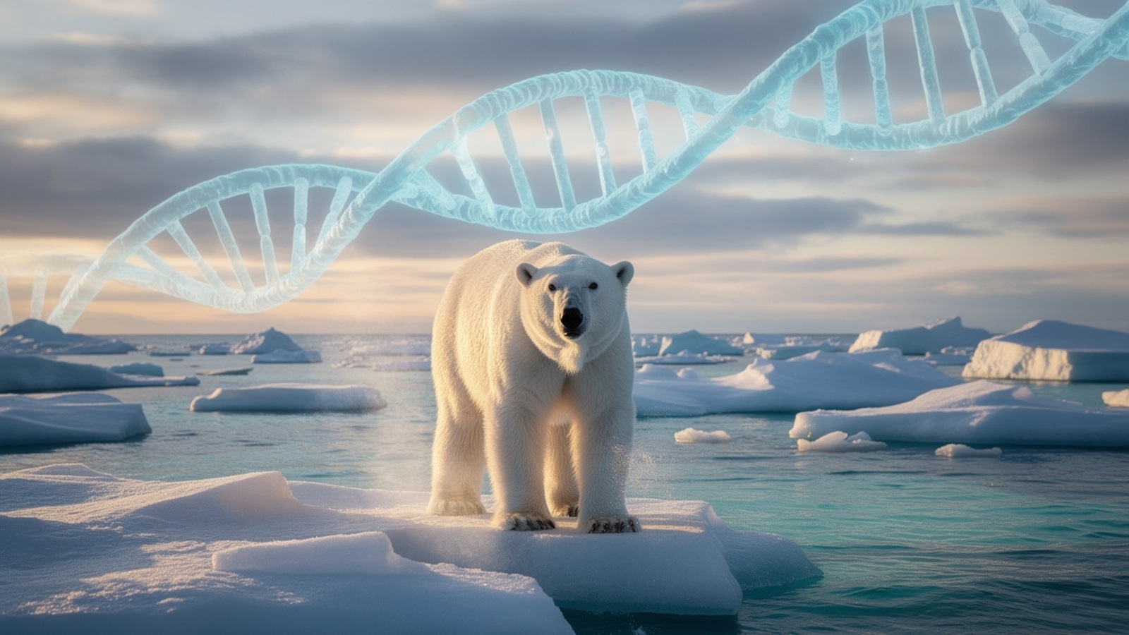 ours polaire adn illustration IA