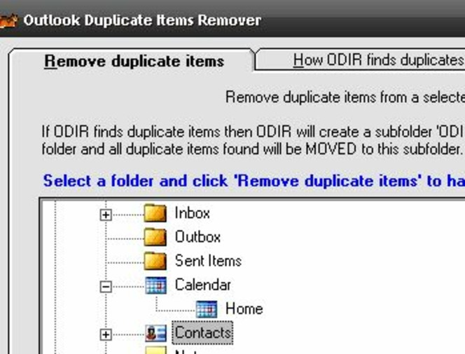 Outlook Duplicate Items Remover - ODIR