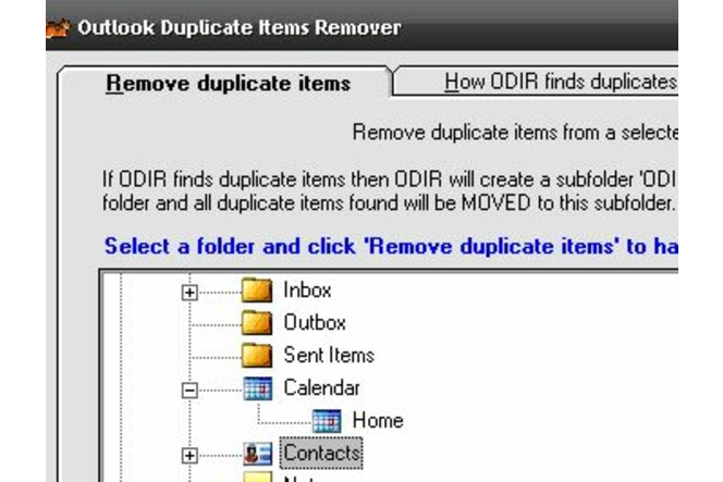 Outlook Duplicate Items Remover - ODIR