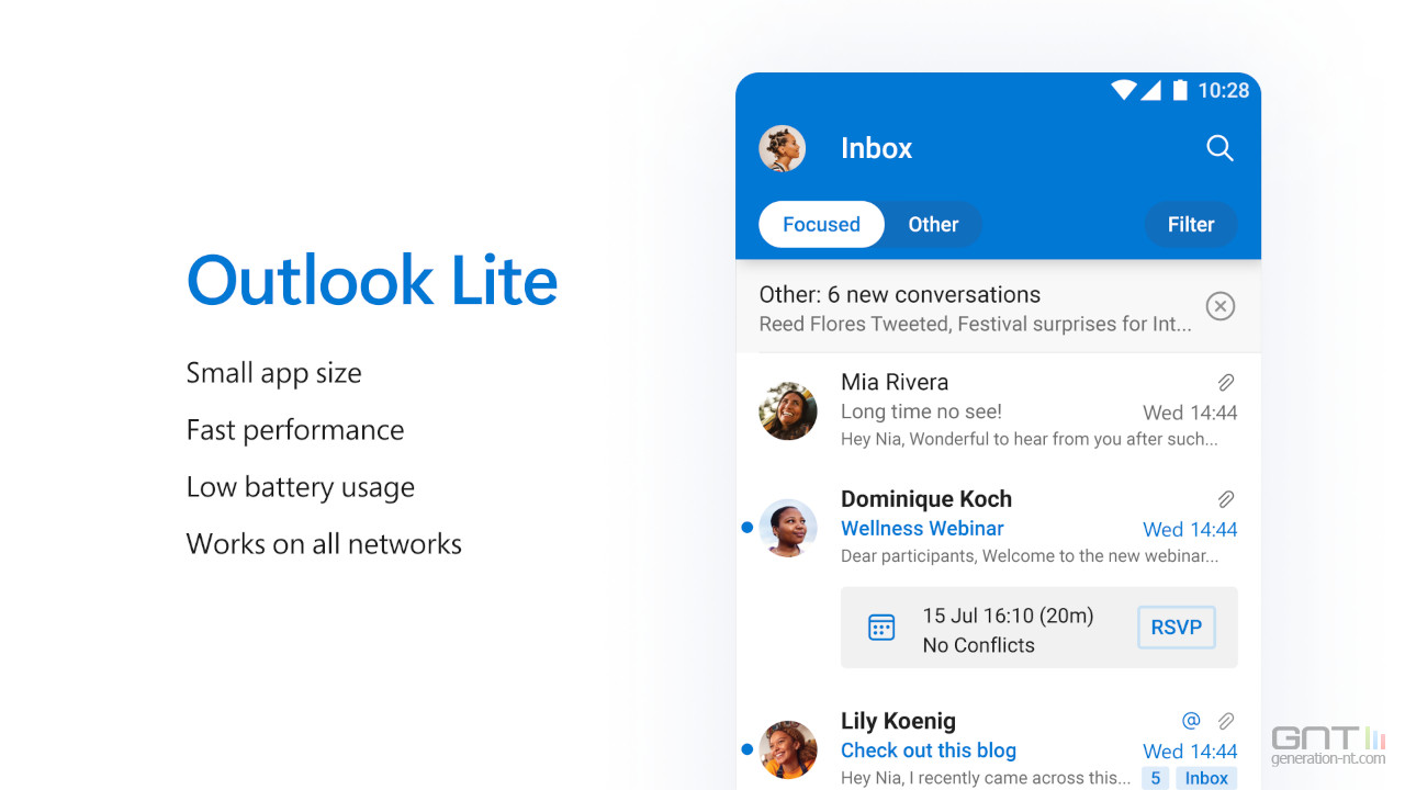 Mauvaise nouvelle pour Outlook Lite