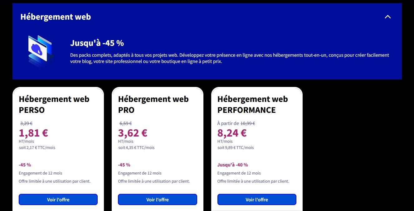 OVHcloud Black Friday hebergement web
