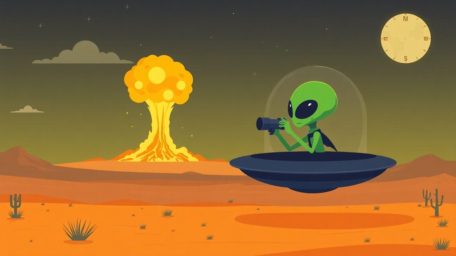 ovni pan observation essai nucleaire illustration ia