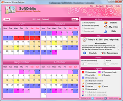 Ovulation Calendar screen 1