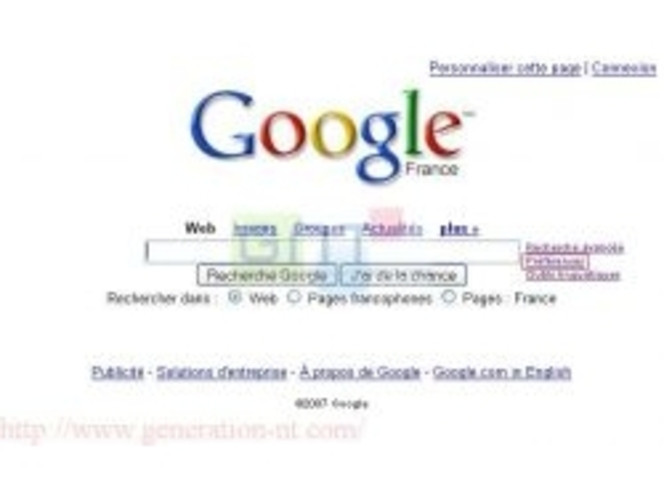 Page d'accueil de Google France (Small)