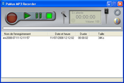 PaMus MP3 Recorder screen&