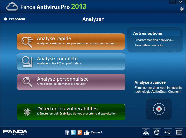 Panda Antivirus Pro 2013 screen2