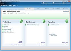 Panda Internet Security 2011 screen 1