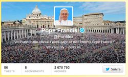 Pape François pontifex twitter