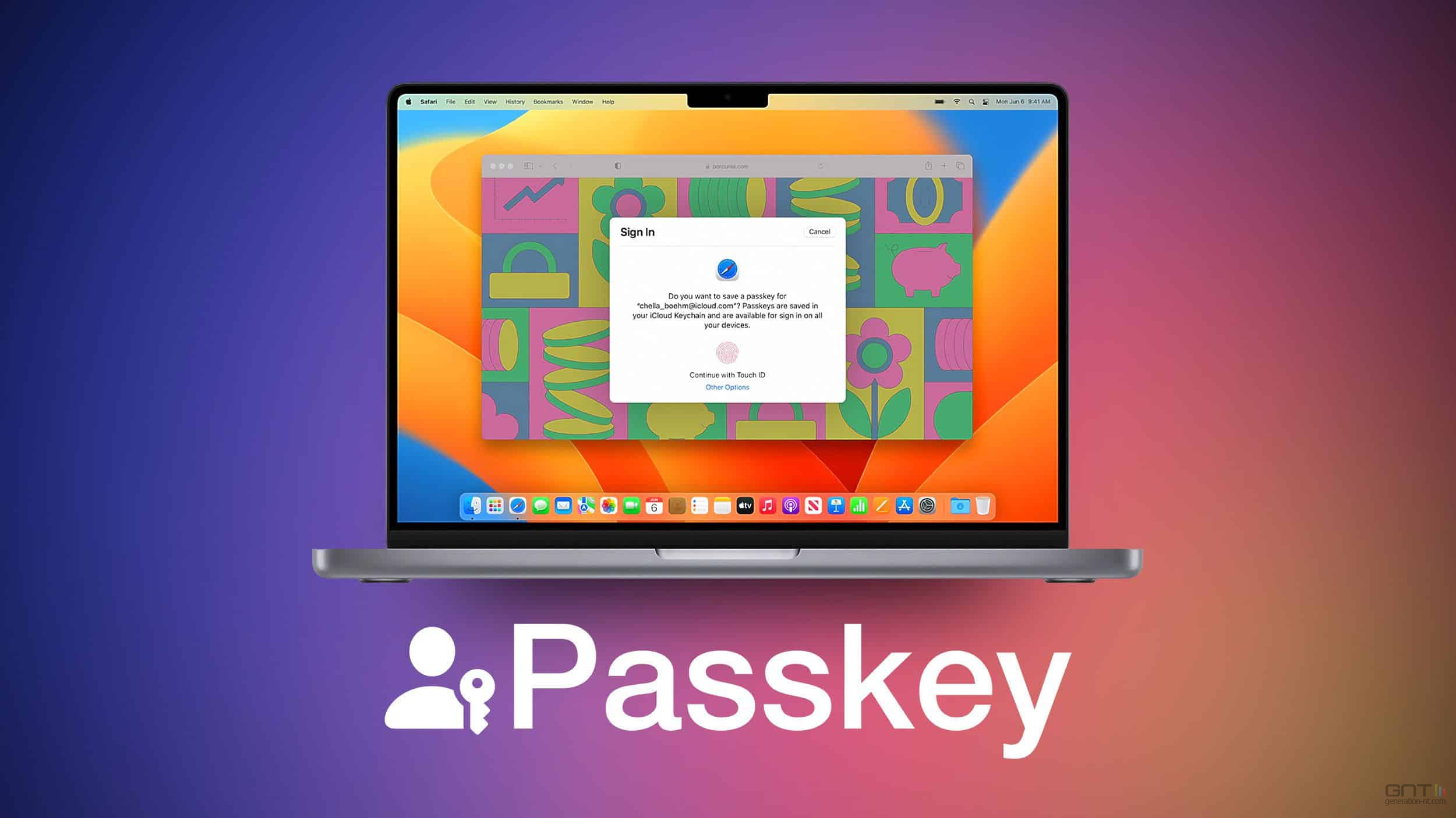 Configurer une clé d'accès (passkey) sur votre compte Google 