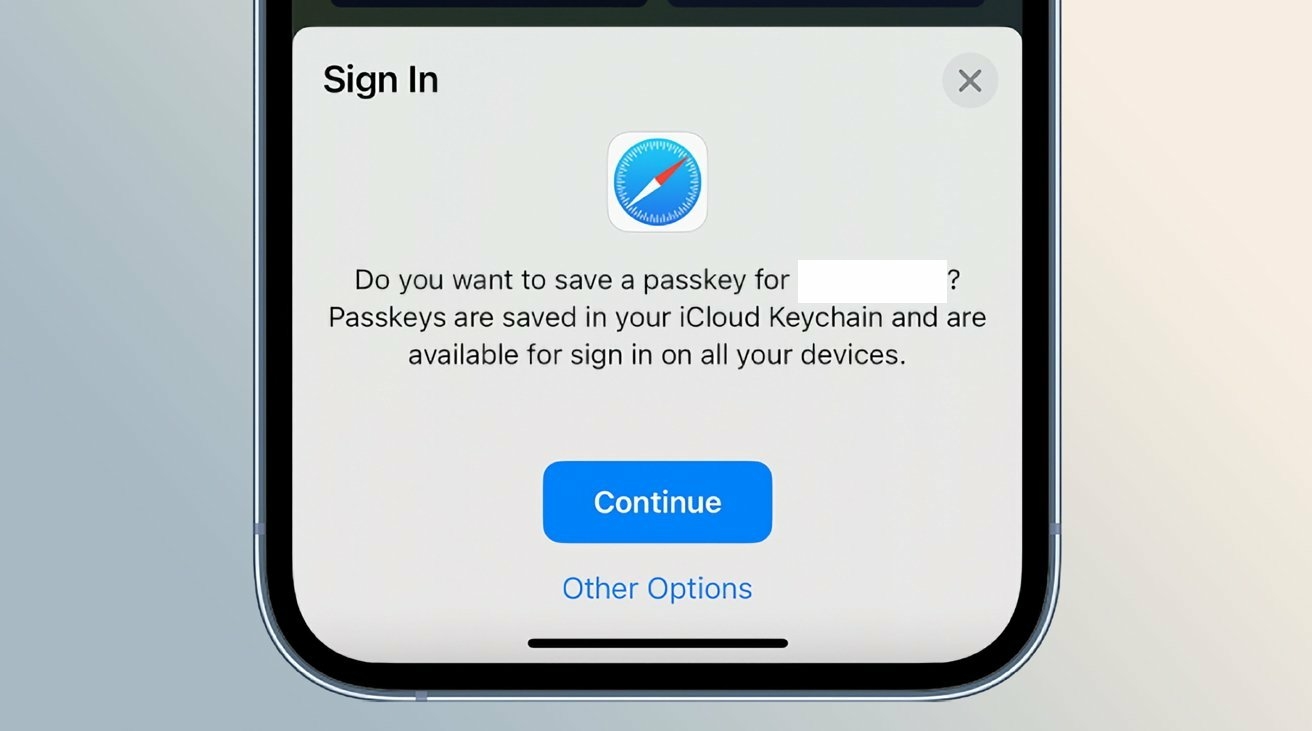 Passkeys Apple