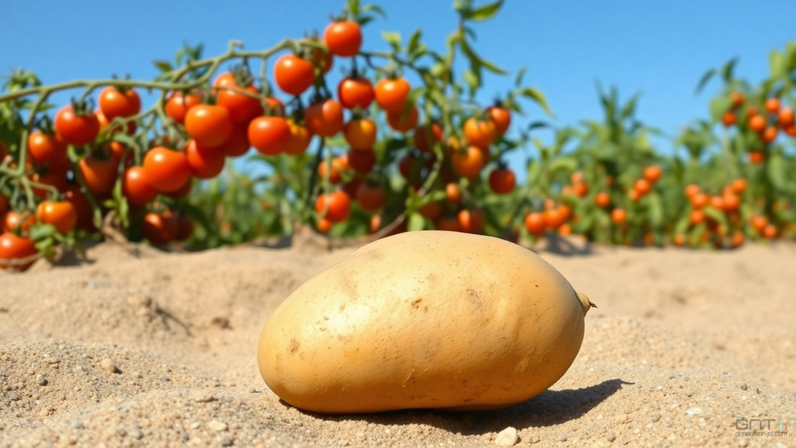 patate tomate illustration IA