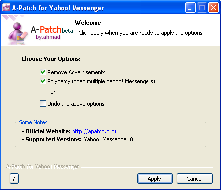 A-Patch for Yahoo Messenger screen1