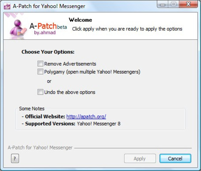 A-Patch for Yahoo Messenger
