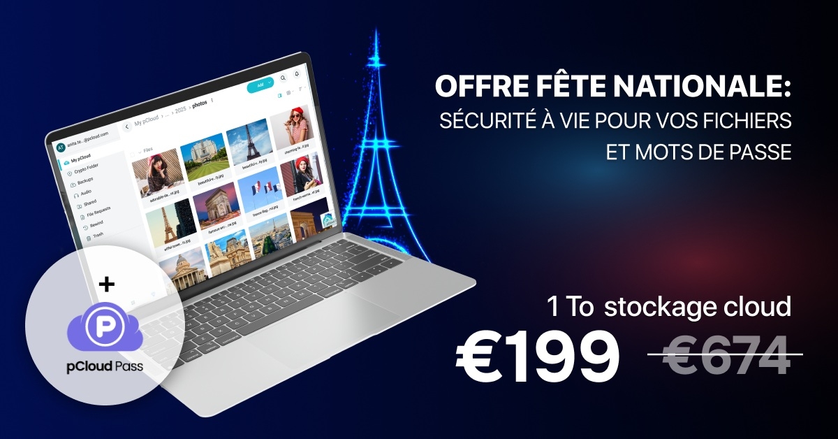 pCloud offre speciale stockage 1 To