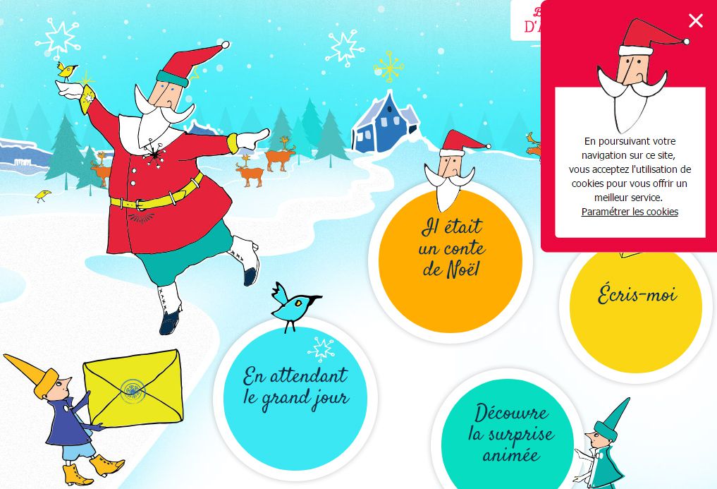 Le site du Père Noël est ouvert