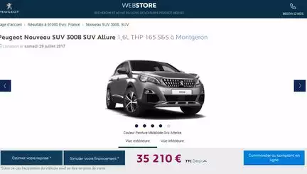 Peugeot webstore 1